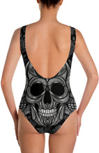 Load image into Gallery viewer, Ornamental Skull Swimsuit