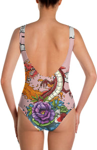 Tattooed Dragon Swimsuit