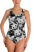 Load image into Gallery viewer, Sugar Skull Cats Swimsuit