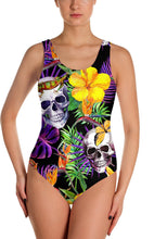 Load image into Gallery viewer, Tropical Skull Swimsuit