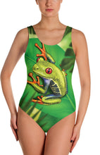 Load image into Gallery viewer, Green Tree Frog Swimsuit