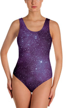 Load image into Gallery viewer, Purple Galaxy Swimsuit